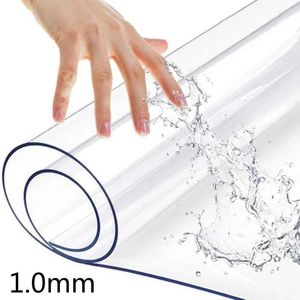 Table Cloth Waterproof Tablecloth PVC Transparency Cover Mat For Home Kitchen Pattern Oil Glass Soft 1.0mm