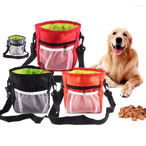 Capas de assento de carro para cachorro Treinamento bolsa de caminhada Pouca de cintura Saturgo Sacos de armazenamento Distribuidor de animais de estimação ao ar livre com ombro