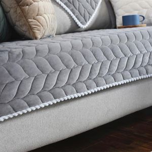 Крышка стулья 2022 диван сгущается для гостиной серого цвета плюшевая подушка диван
