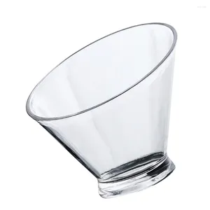 Bowls Bowl Salad Serving Ice Bucket Clear Container Fruit Dessert Acrylic Snack Vegetable Chip Mixing Vase Beverage Round