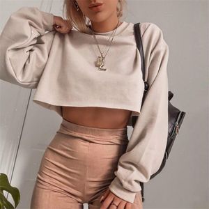 Damen Hoodies Sweatshirts Damen Langarm Sweatshirts Crop Tops Frühling Herbst Feste beiläufige lose Pullover Damen Shirts Camisetas Hoodies Top 221010