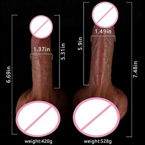 Dildos Dongs Super Soft Silica Gel Super Large Thick Stallion Female Masturbation Device Fun Products Simulation Penis 221006