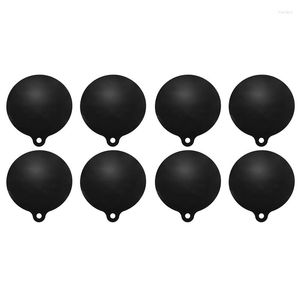 Bordmattor 8 Pack Electric Induction Hob Protector Mat Anti-Slip Silicone Cooktop Scratch Cover v￤rme isolerad