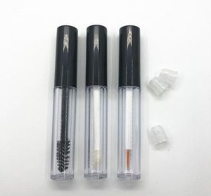 1,5 ml garrafa de tubo de rímel transparente com tampa preta Diy Palor de maquiagem de maquiagem de maquiagem Lip Gloss Diy SN257