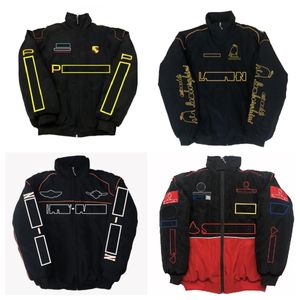 Classic F1 Formel One Racing Jacket Autumn and Winter Full Embrodery Cotton Clothing Spot Sale