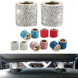 Украшения интерьера 4pcs vingtank Universal Diamond Bling Antrestone Crystal Car Seat Hyprest Окрашивание воротнич