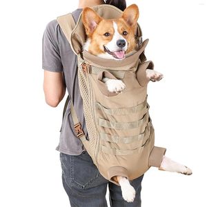 Hunde-Autositzbezüge, Rucksackträger, Haustier-Mittelträger, Reisetasche, atmungsaktiver Polyester-Sack, Rückseite, Vorderseite, freihändig, Welpe