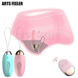 Ägg/kulor Insertable Vibrating Egg Vaginal Massager G-Spot Stimulator USB Laddning Remote Control 10 Speed ​​Vibrator Sex Toys Women 221010