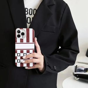 Мода F Letters Phonecase Luxury Mobile Phone Case Designer Candy Stripe Cover Shell для iPhone 14 Pro Max плюс 13 12 11 XR XS 2023