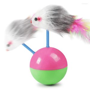 Cat Toys 1pc Interactive Toy Mouse Tumbler Ball для домашних животных аксессуаров