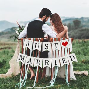 Party Decoration Rustic Wedding Background Decorations Just Married Banner Garland Marry Me Propose Marriage Decor Bridal Shower