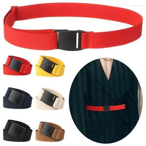Cintos casuais estiram clipe de fivela de fivela decoração elástica da cintura decorativa cintura cinta cintilos -cinturos