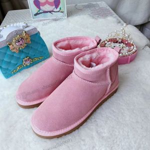 2023 Austrália Austrália Botas Quentes Mini Meia Bota de Neve Ankle Boot Clássico Inverno Cheio Fofo Peludo Cetim Mulheres Crianças Ugglies Botas Chinelos Eur 21-44