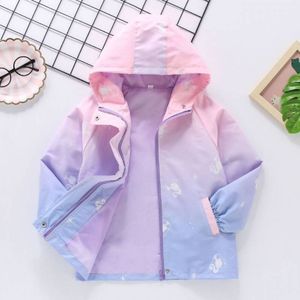 Giubbotti Primavera Estate Impermeabile Ragazze Cappotto foderato Cerniera completa Con cappuccio Bambino Bambini Capispalla Bambini Abiti 3 14 anni 221010