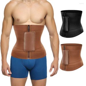 Erkekler Vücut Shapers Erkekler Bel Eğitmeni Kilo Kaybı İçin Kırpma Kemeri Neopren Şerefer Sauna Egzersiz Ter Göbek Çift kayışlarla Shapewear