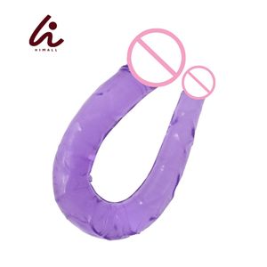 Briefs U Shape Double Big Realistic Dildo Vagina Anal Gay Ended Artificial Dong Penis Penis Adult Sex shop Toys Game For Lesbian