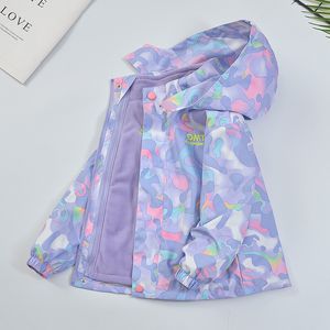 Jackets Children s Autumn Winter Windproof waterproof Girls 3 in 1 Detachable Fleece Windbreaker 6 12 years old 221010