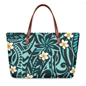 Duffel V￤skor Cumagical 2022 Senaste Design Ladies Handv￤skor Hawaiian Floral Print Neopren Wholesale Replicate Luxury Custom Tote Bag