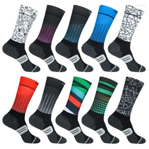 Sports Socks 2022 Man Women Anti Slip Profissão Ciclismo Bicicleta Racing Basquete de Racing de Racias