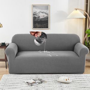 Chair Covers Waterproof Sofa Cover For Living Room Solid Plain Dyed Couch Over Pets And Kids Skins Elastic Slipcovers