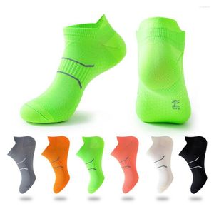 Sports Socks Men/Women Sport Running Low Cut Thin Breathable Bright Color Quick Dry Fitness Athletic Compression Short Ankle Sock