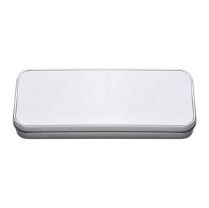 Sublimation Pencil Cases Party Favor Aluminum Metal Heat Press Blank School Student Pencil Boxes Christmas Wholesale