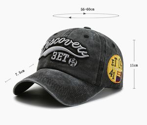 Kobiety mężczyźni baseball czapka solidna litera haftowa vintage sunhat na zewnątrz bawełniany hopowy kapelusz baseballowy Casquette