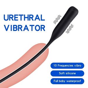 Adult Toys Urethral Dilator Male Mastuburator Sex For Men Stimulator Urethra Sounding Vibrator Bdsm Horse Eye Catheters Plugs 221010