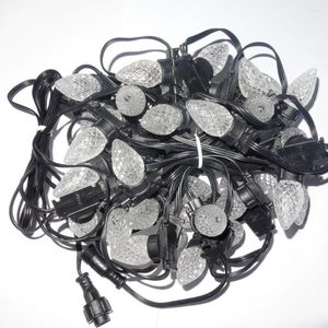 文字列LED C7アドレス可能なWS2811 DC5V SMD Technicolor Pixel String; 50Nodes/Strand;すべて黒いワイヤーとケース; IP67;