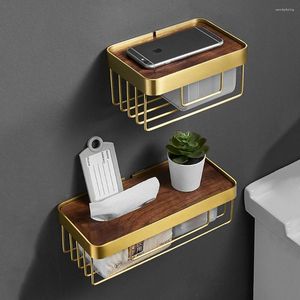 Bath Accessory Set Bathroom Paper Holder Brush Gold Roll Tissue Box Rack Toilet Aluminium Hardware