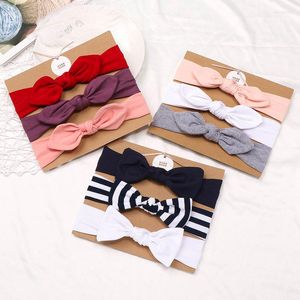 Hair Accessories Fancy 10 Packs/Lot Baby Girls Ear Headbands Striped Headwear Bows For Born Toddler Infant 0-24M