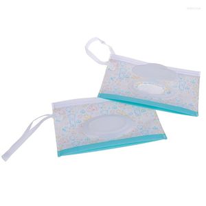 Stroller Parts 1PCS Fashion Wipes Carrying Case Clutch And Clean Wet Bag For Cosmetic Pouch With Easy-Carry Snap-Strap Wholesale