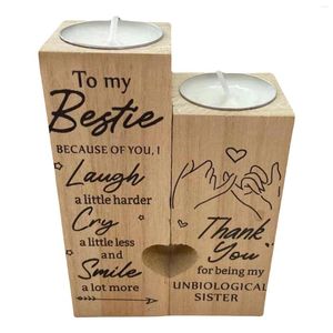 Portacandele Porta tealight in legno Candeliere romantico Regalo unico per fidanzata, moglie o famiglia