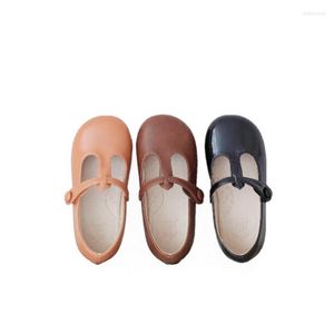 Flache Schuhe M￤dchen Prinzessin Retro weicher Sohle nicht rutschern Kinder Mode runde Zehen Kinder Moccasins