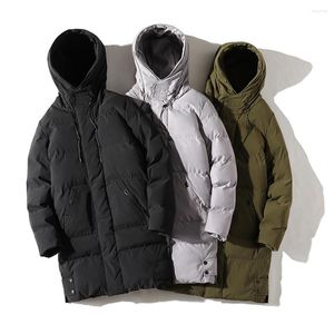 Men's Down Long Coat Large Size 7XL 8XL Winter Cotton Padded Jacket Oversize Husband Hood Parka Outerwear Thick Warm Windbreaker Male