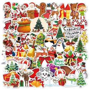 50pcs Su Şişeleri için Noel Çıkartmaları Paketi Kartlar Scrapbooking Crafts Tatil Partisi