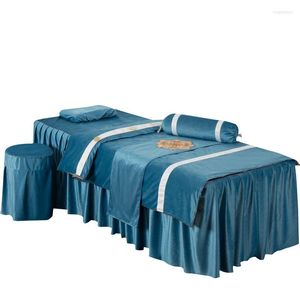 Bedding Sets Dutch Velvet Luxury 4pcs For Beauty Salon Massage Spa Use Duvet Cover Bed Skirt BedLinen With Quilt