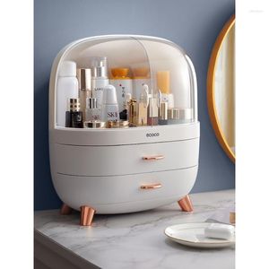 Storage Boxes Box Transparent Dustproof Tabletop Lipstick Dressing Table Cosmetic Brush Rack Skin Care Product