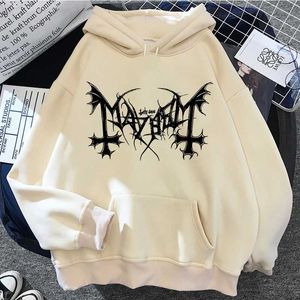 Men's Hoodies Sweatshirts Mayhem hoodies men Ulzzang printed anime y2k aesthetic male clothing hoody streetwear T221008