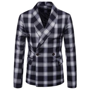 Erkek Ceketler Takım Ceket Bahar Sonbahar Varış Sıradan Ceket Çift Kırık Blazer 221008