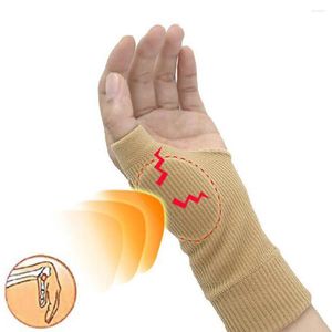 Bilek Desteği 1 Çift SPANDEX Sağlıklı Brace Bandaj Sabitleyici Tutun Başparmak At Splint Spor Salonu Ağrısı Rahatlama Artrit Band