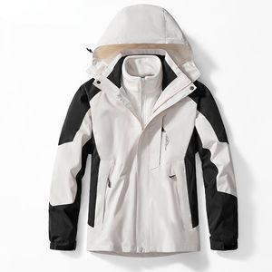 Men s Jackets Outdoor Waterproof Suit s Two pieces Sets 3 in 1 Thick Warm Coats Camping Windbreaker Winter Coat Hiking Windproof 221010