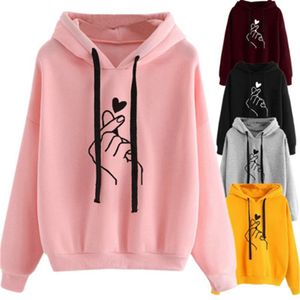 Pembe Yeni Kadın Hoodie Bahar Sonbahar Kazak Kadınlar Luxe Mektup Baskı