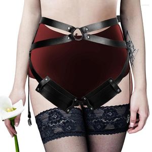 Belts Garters Harness For Women's Belt Buckle Punk Goth Leather Sexy Fetish Lingerie Dress Dance Rave Costume Accessories Sword