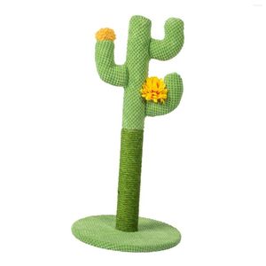 Toys de gato catcus arranhando a árvore de pós -árvore verde cactus scratcher sisal