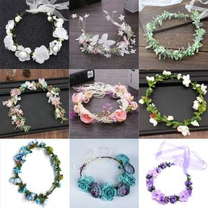 Headpieces Bridesmaid Years Floral Crown Fashion Flower Headband For Beatuiful Girls Wedding Hair Accessories Party StylishHeadpieces