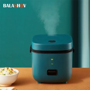 Other Kitchen Tools Mini Rice Cooker Multifunction Single Electric Rice Cooker NonStick Household Small Cooking Machine Make Porridge Soup EU Plug 221010