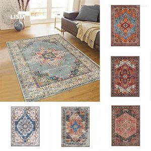 Carpets Bohemia Persian Carpet Area Rug For Living Room Floor Mat Door Ethnic Gypsy Morocco Bedroom Anti-skid Flannel Modern Home Decor