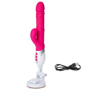 NXY Vibrators Rotating bead vibration masturbation stick women's fun telescopic penis vibrator clitoris products 0221