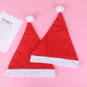 Party Hüte Red Santa Claus Hut Weihnachtshüte Dekoration Cosplay Caps Adult Kids Weihnachtskappe 500pcs LT084